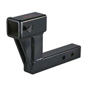 towever 84123 trailer hitch extender with 6.25" drop/rise, 9" extension, hitch riser solid tube (gtw/tw 5000/500 lbs)