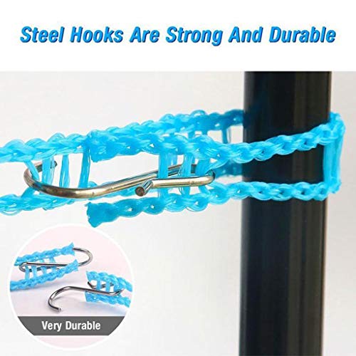 3 Pack Windproof Non-Slip Clothesline,Clothes Drying Rope Portable Adjustable Line Hanger for Camping Travel & Home Use (10M)