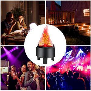 Globalstore 3D LED Fake Fire Flames Effect Light, 110V Electric Fake Campfire Lamp, Artificial Flickering Flame Table Lamp Halloween Christmas Party Decorations Holiday Supplies for Bar, Stage, Home