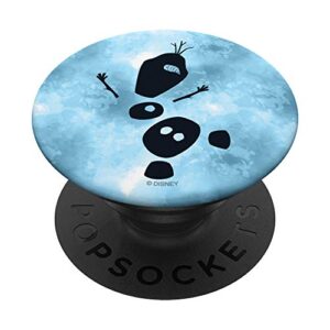 disney frozen 2 olaf silhouette watercolor popsockets popgrip: swappable grip for phones & tablets
