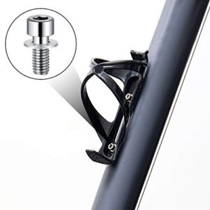 40 Pieces M5 Hex Bolt Socket Tapping Screw Bolts Water Bottle Cage Bolts with Washers for Bike Water Bottle Cage Holder Bracket Rack, 0.67 x 0.31 Inch