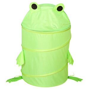 cabilock cartoon laundry basket frog shaped foldable laundry hamper bucket cloth storage basket for toys clothes blankets