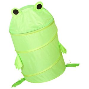 Cabilock Cartoon Laundry Basket Frog Shaped Foldable Laundry Hamper Bucket Cloth Storage Basket for Toys Clothes Blankets