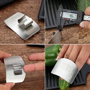 304 Chef Stainless steel Finger guard knife cutting protector Hand Kitchen Safe slice tool for Chef - Cooking Avoid Hurting When Slicing and chopping (2)