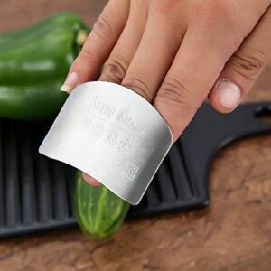 304 Chef Stainless steel Finger guard knife cutting protector Hand Kitchen Safe slice tool for Chef - Cooking Avoid Hurting When Slicing and chopping (2)