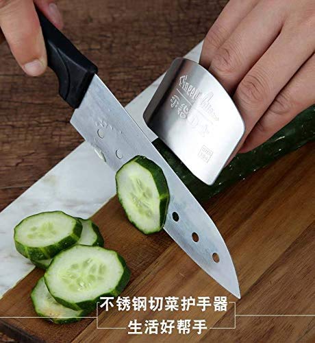 304 Chef Stainless steel Finger guard knife cutting protector Hand Kitchen Safe slice tool for Chef - Cooking Avoid Hurting When Slicing and chopping (2)