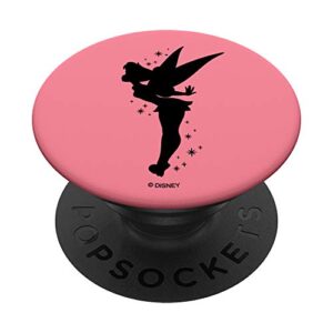 disney peter pan tinker bell pixie dust silhouette pink popsockets popgrip: swappable grip for phones & tablets