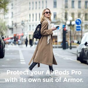 elago Armor Case Designed for Apple AirPods Pro Case, Tough Drop Protection, Shock Resistant, Made from Durable Silicone [US Patent Registered] (Stone)