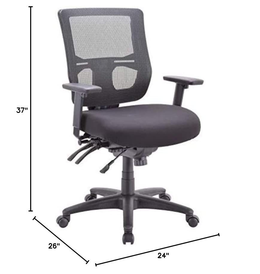 Eurotech Seating MFST5455-BLKM Office Chairs, Black