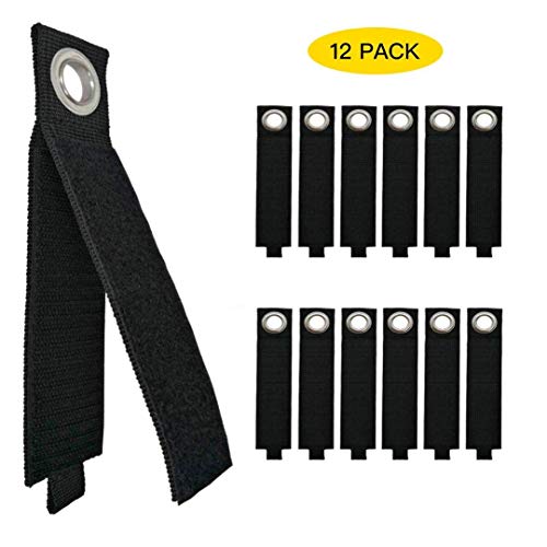 SMARTOLOGY 10 Packs Heavy-Duty Garage Wall Hooks and 11 Extension Cord Storage Straps Set