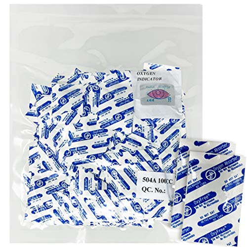 Oxygen Absorbers for Mylar Bags or Vacuum Sealer Bag Food Storage (100cc - Qty 100)