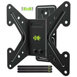 usx mount tv wall monitor mount fits for most 26-42 inch tvs monitors, holds up to 66lbs, tv monitor mount bracket with adjustable tilt swivel, max vesa 200x200mm