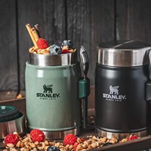 Stanley Classic Legendary Food Jar 0.4L Nightfall with Spork – BPA Free Stainless Steel Soup Flask - Keeps Cold or Hot for 7 Hours - Leakproof - Dishwasher Safe