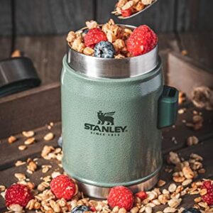 Stanley Classic Legendary Food Jar 0.4L Nightfall with Spork – BPA Free Stainless Steel Soup Flask - Keeps Cold or Hot for 7 Hours - Leakproof - Dishwasher Safe