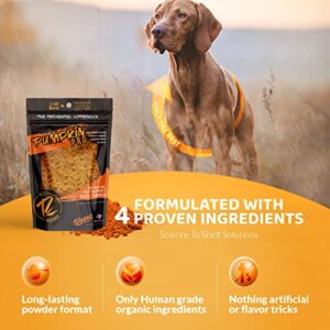 ROGUE PET SCIENCE Pumpkin Pro for Dogs - Tasty Powdered Digestive Support Food Topper w/Organic Pumpkin - Supports Prebiotic Fiber Source & Nutrition - Helps Loose Stool and Gut Inflammation(5.25 oz)