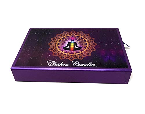 Vrinda® 7 Chakra Scented Candle, 7" (Multi-Colored)