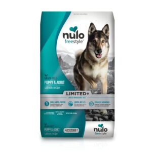 nulo freestyle limited ingredient all breed dog food, premium allergy friendly adult & puppy grain-free dry kibble dog food, single animal protein with bc30 probiotic for healthy digestive support