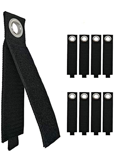 SMARTOLOGY Garage Wall Hooks Set with 9 Pack Cord Storage Straps