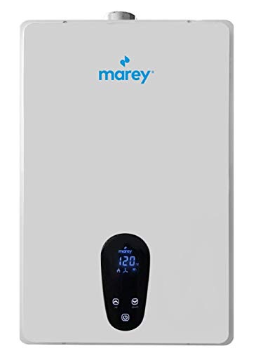 MAREY GA24CSALP 8.34GPM, High Efficienty, CSA Certified, Residential Multiple Points of Use Liquid Propane Gas Tankless Water Heater, White