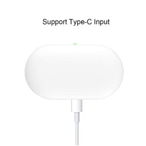 Emilydeals Wireless Charging Case Compatible with Samsung Galaxy Buds/Buds Plus, Replacement Charger Case Cover for Galaxy Buds SM-R175 Plus SM-R170 (White)