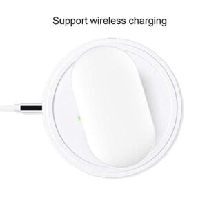 Emilydeals Wireless Charging Case Compatible with Samsung Galaxy Buds/Buds Plus, Replacement Charger Case Cover for Galaxy Buds SM-R175 Plus SM-R170 (White)