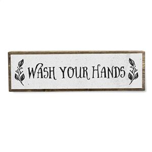 anvevo wash your hands - metal wood sign light – cute & funny wall bathroom decor - rustic wall art - modern home décor - farmhouse bathroom decorations