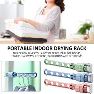 Folding Clothes Hanger,Wonder Multi-Function Plastic Clothes Hangers, Retractable Clothes Indoor Rack Drying Rack, Portable Drying Rack ,Plastic Clothes Hanger Storage for Indoor Balcony Window