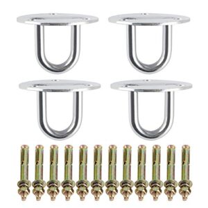 alise stainless steel ceiling hooks hammock swing hook hanger heavy duty eyebolt hanging kit,dd004-4p 4 pack