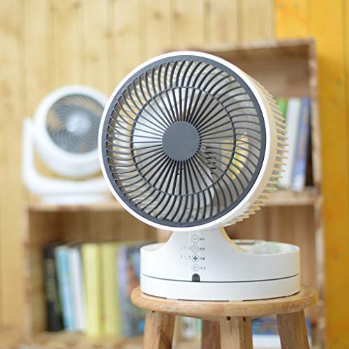 DFLY Foldable Desktop Electric Fan with Remote Control, Oscillating Quiet Air Circulation Fan, 3 Speed and 7H Timing, Portable Floor Fan for Bedroom Living Rooms Kitchen Office