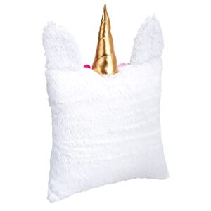 Amazon Basics Kids Unicorn Kingdom Decorative Pillow - Unicorn Face