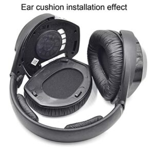 defean RS165 175 185 195 Upgrade Quality Ear Pads Replacement Ear Cushion Foam Compatible with Sennheiser HDR RS165,RS175, RS185,RS195 RF Wireless Headphone,Added Thicknes(Wrinkle Artificial Leather)