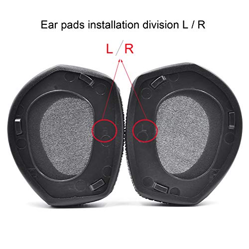 defean RS165 175 185 195 Upgrade Quality Ear Pads Replacement Ear Cushion Foam Compatible with Sennheiser HDR RS165,RS175, RS185,RS195 RF Wireless Headphone,Added Thicknes(Wrinkle Artificial Leather)