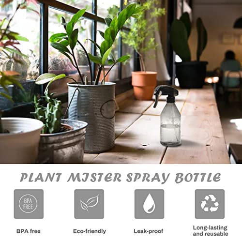 Plant Mister Water Spray Bottle - Fine Mist Spray Bottle for Flowers, Plants, Gardening, Cleaning Solutions - 10oz, Plastic