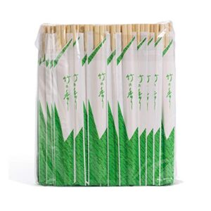 Bamboo Chopsticks Genroku 20cm - 100 Pairs | Sustainable Bamboo | Individually Wrapped