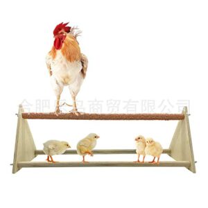 ldygrattanart chicken perch for chicks chicken wood stand with chicken swing chicken mirrors chick stand trainning perch toy toy for hens