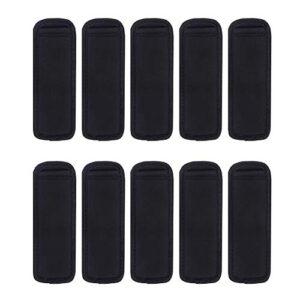 10 pieces sublimation blank black ice pop sleeves popsicle holders bags, neoprene fabric