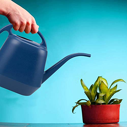 Fasmov Plastic Watering Can, 1-Gallon, Blue