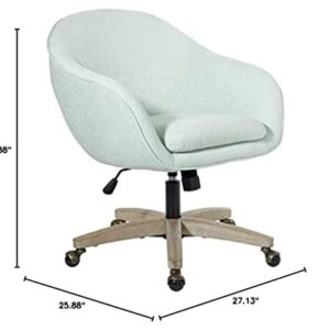 OSP Home Furnishings Nora Office Chair, Mint