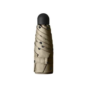 atezch portable compact sun umbrella, sunscreen rainproof dual-use umbrellas with pocket size, travel mini folding umbrella with black underside