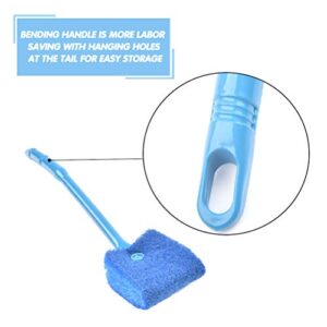 ATPWONZ 2 in 1 Aquarium Fish Tank Clean Kit, Magnet Aquarium Cleaner Scrubber Clean Brush with Double-Sided Aquarium Fish Tank Algae Cleaning Brush for Glass Aquariums