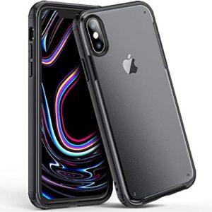 oribox oribox case compatible with iphone x case, compatible with iphone xs case, translucent matte case with polycarbonate, shatterproof, scratch resistant