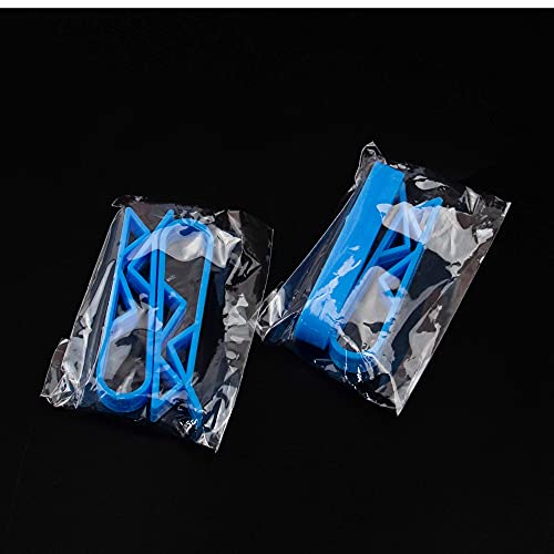 AUEAR, 10 Pack Trash Bag Clips Trash Can Garbage Bin Clamp Anti-Slip Fixation Clip Blue