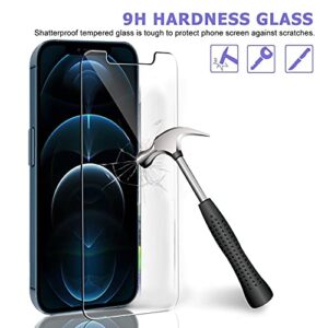 Ferilinso 2 Pack Screen Protector for iPhone 12 Pro Max with 2 Pack Camera Lens Protector [Tempered-Glass] [Military Protective] [HD Clear] [Case Friendly] [Anti-Fingerprint]