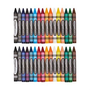 amazon basics jumbo crayons - 16 assorted colors, 2-pack