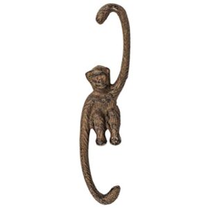 doitool cast iron large s hooks heavy duty monkey gibbon hooks decorative gardening plant hooks door wall hanging hats organizer