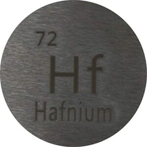 hafnium (hf) 24.26mm metal disc for collection or experiments