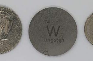 Tungsten (W) 30.68mm Metal Disc - One Troy Ounce