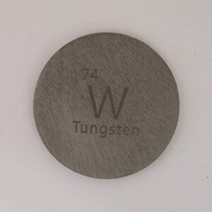 Tungsten (W) 30.68mm Metal Disc - One Troy Ounce