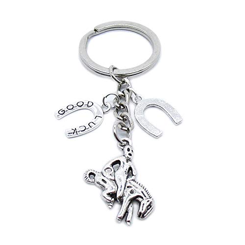 5 Pieces Keychain Keyring Jewellery Clasps Charms Suppliers CC7T3D Athlete Equestrian Hoof Horse Horseshoe