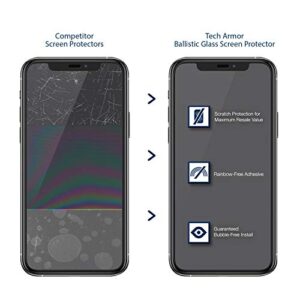 Tech Armor Ballistic Glass Screen Protector Designed for Apple NEW iPhone 12 mini 5.4 Inch 3 Pack Tempered Glass 2020